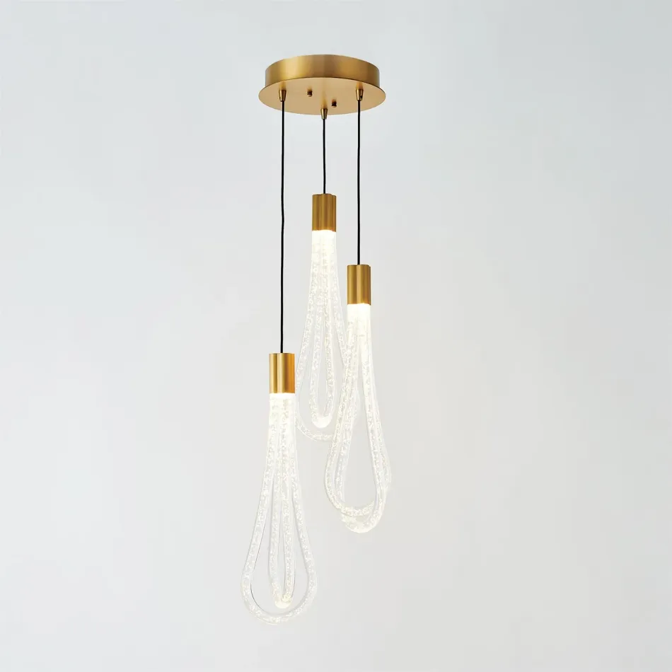 Layered Raindrop Pendant