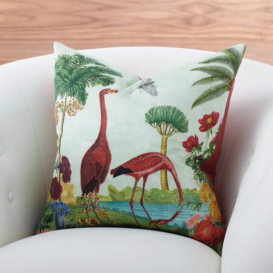 Tropical Flamingo Pillow