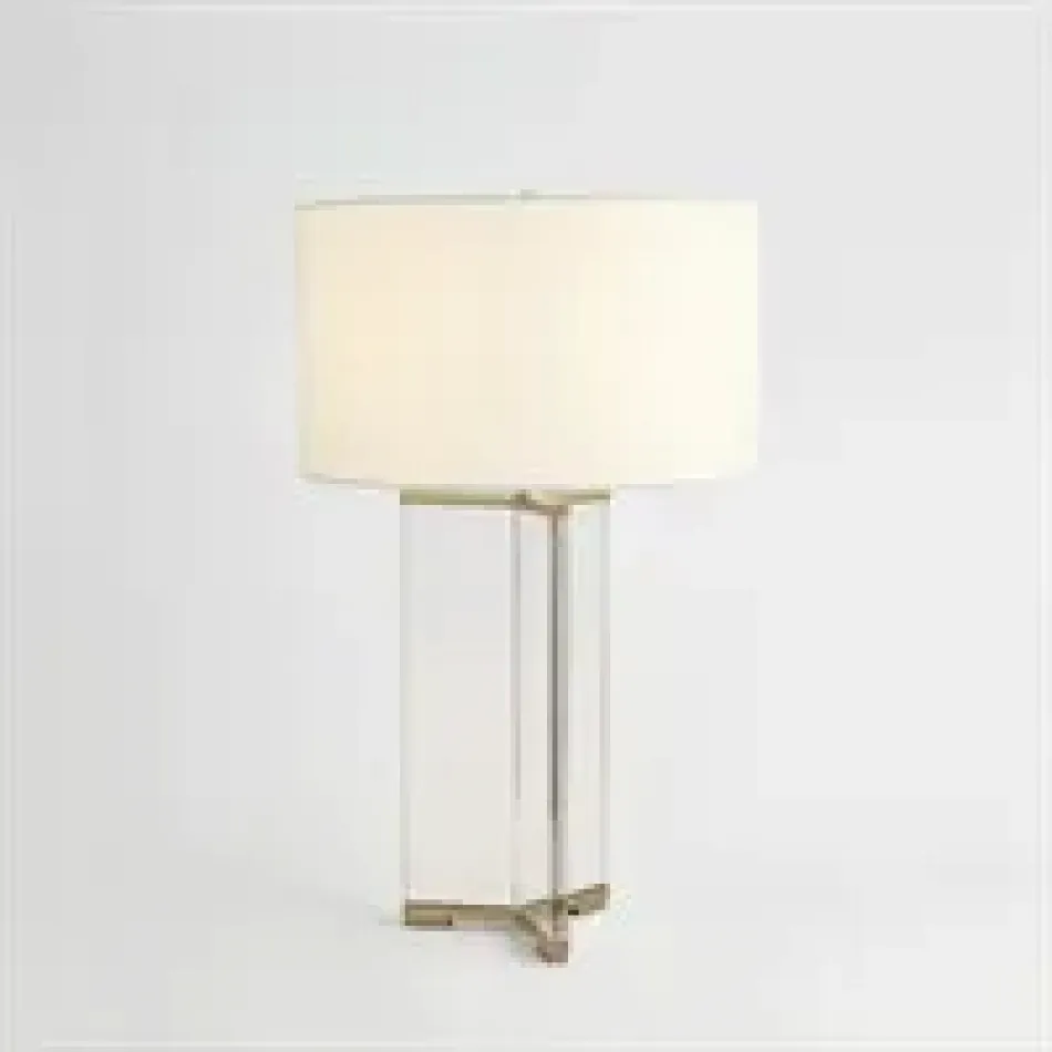 Y Table Lamp Antique Brass