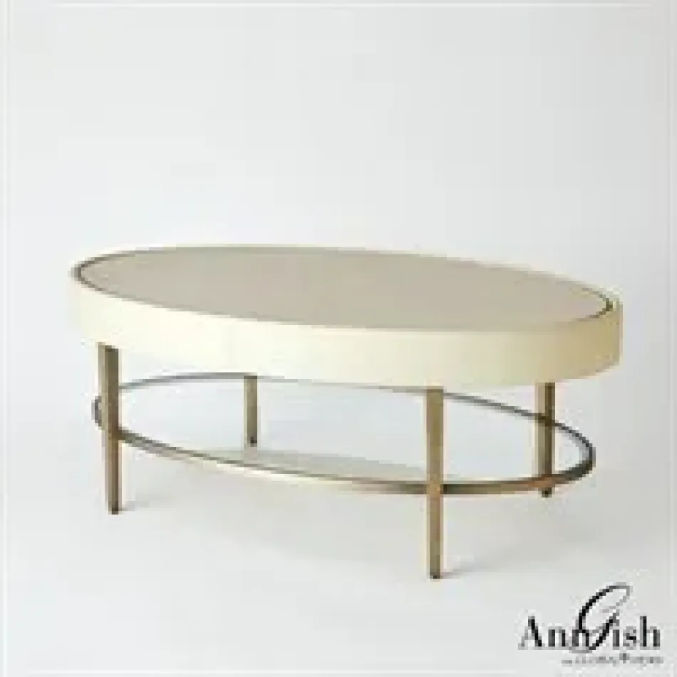 Ellipse Cocktail Table Ivory