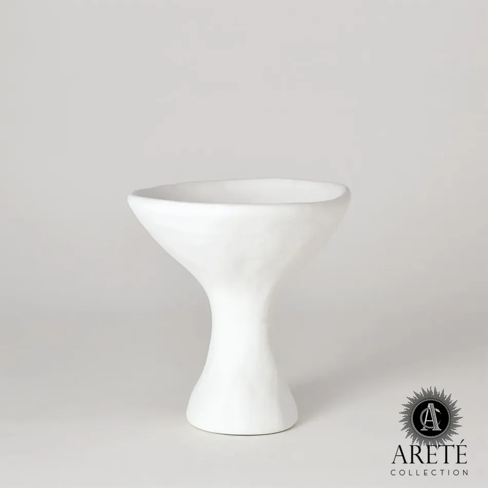 Modernist Urn White Plaster