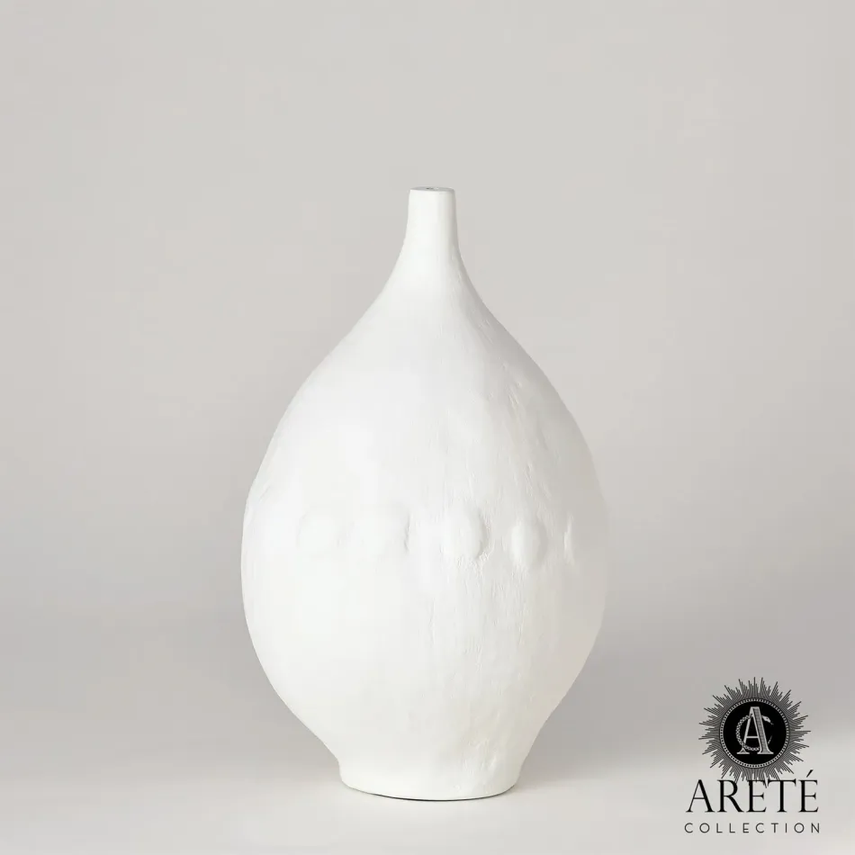 Modernist Vase White Plaster