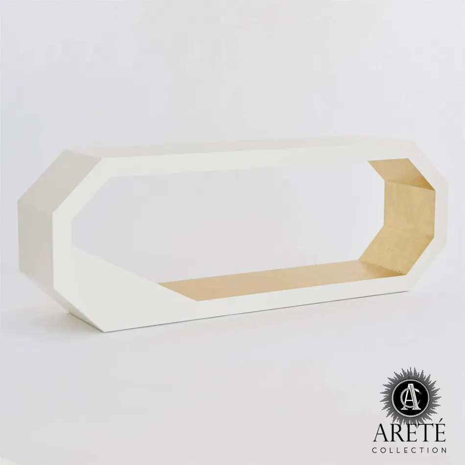 Facet Console Gold Leaf