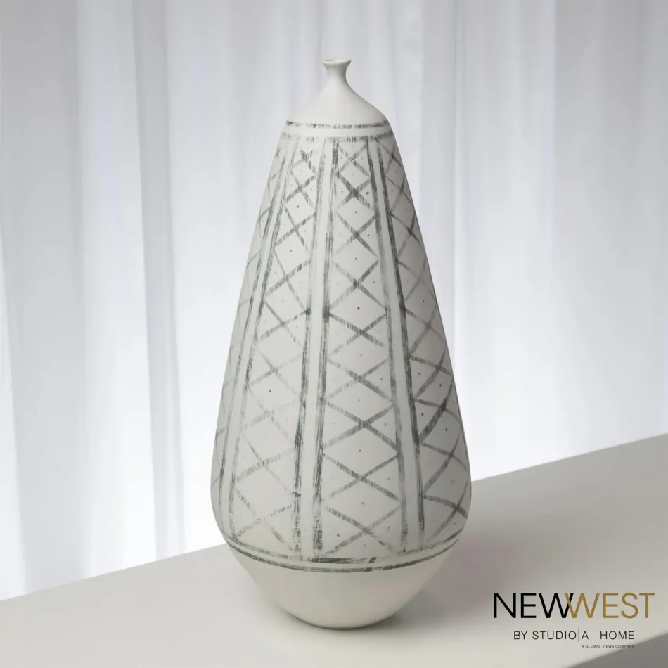 Grenz Vase Hand Painted Large