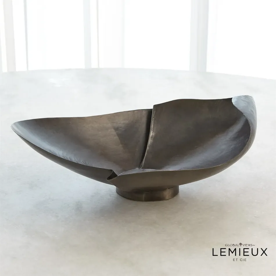 Creased Rolled Bowl Large