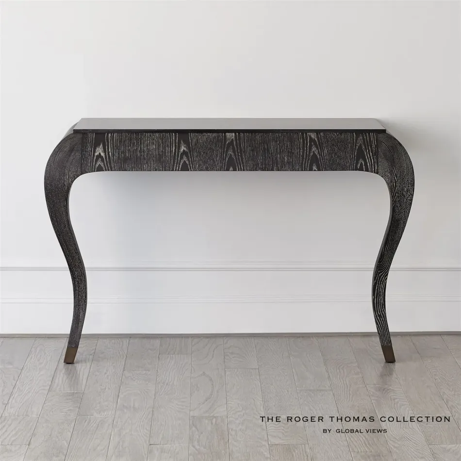 Paris Wall Console Black Cerused Oak