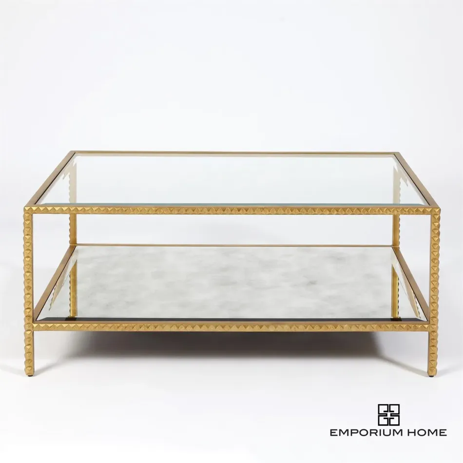 Stud Coffee Table Gold Leaf