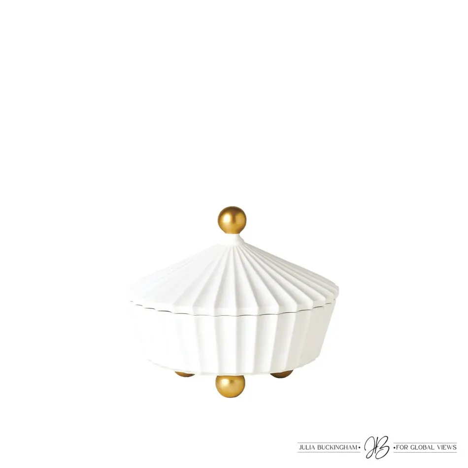 Cirque Vessel w/Lid White Squat