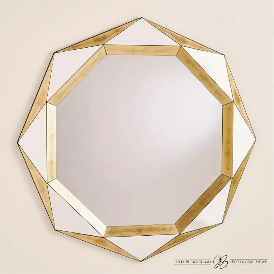 Madeleine Mirror Gold Leaf