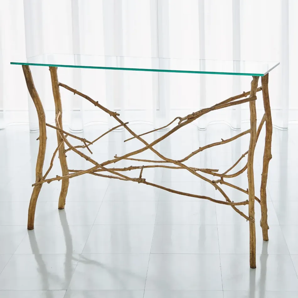 Twig Console Gold Leaf