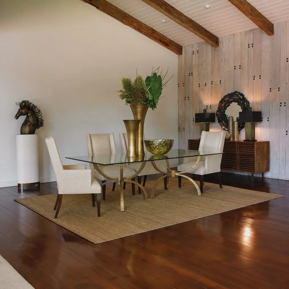 Teton Rectangular Table Gold