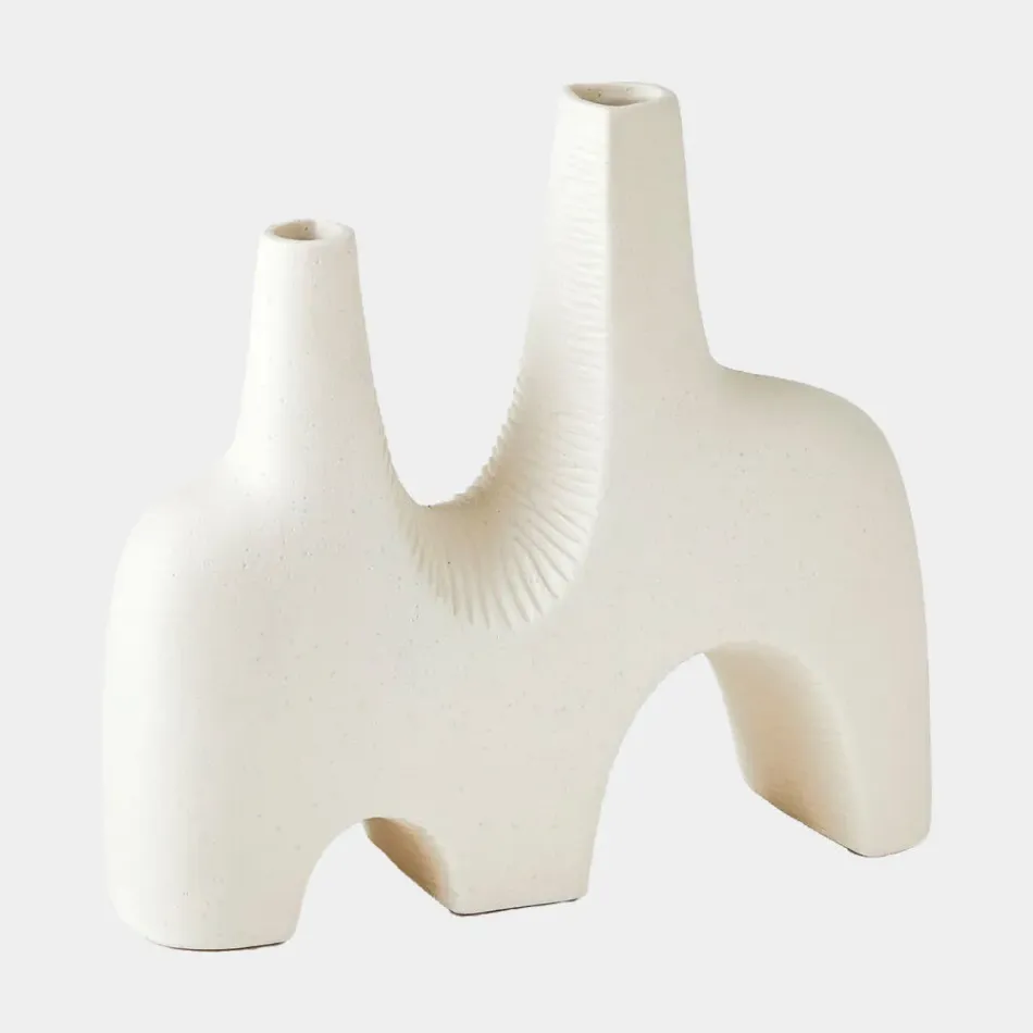 Cassel Matte White Vase Medium
