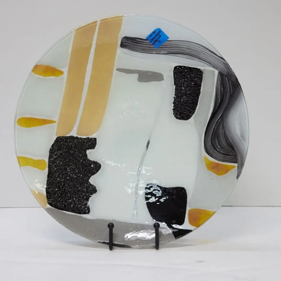 Cashmere Glass Charger 3"H x 20"W x 20"D