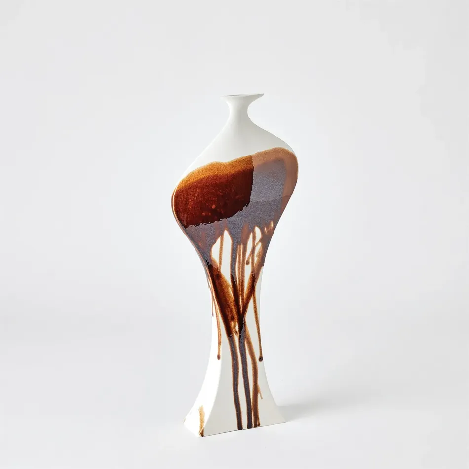 Curvy Bottle Garnet Splash Small