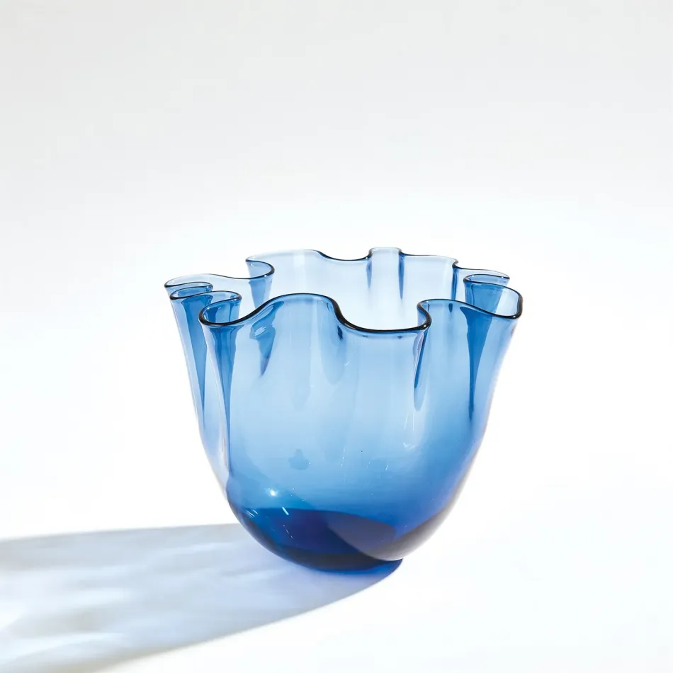 Handkerchief Vase Blue Small