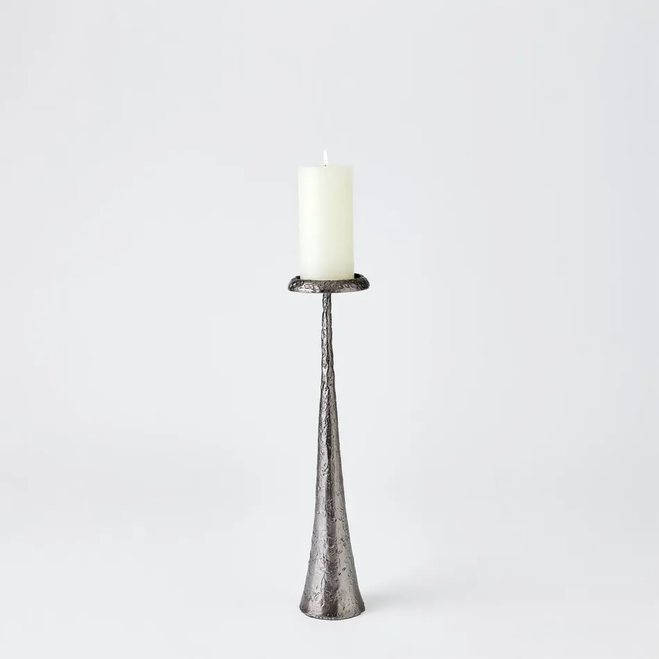 Beacon Candle Holder Gunmetal Medium