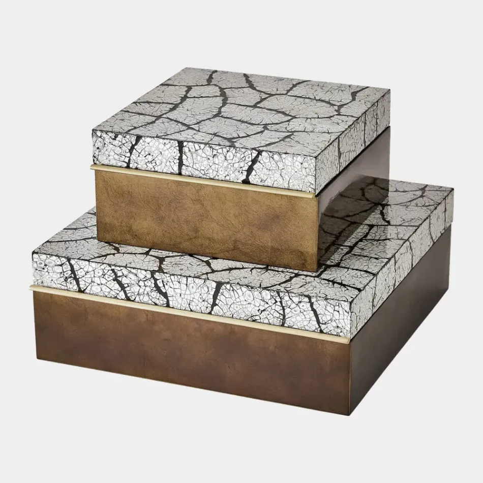 Sandler Antique Gold Leaf Eggshell Box