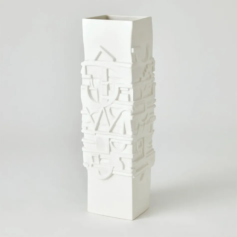 Totem Vase Matte White
