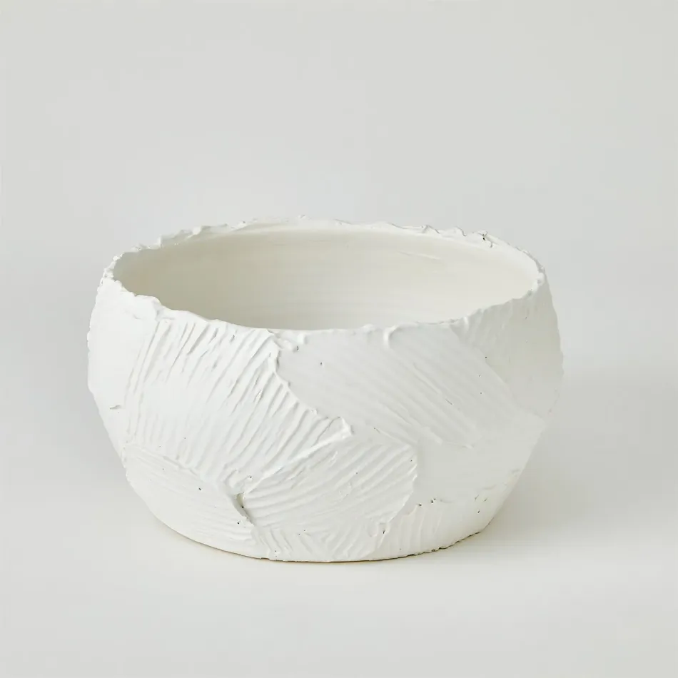 Chip Bowl Matte White