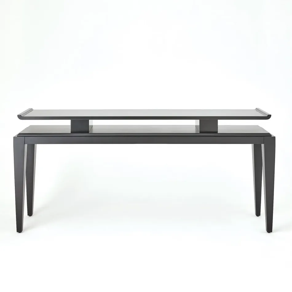 Poise Console Table Black Satin