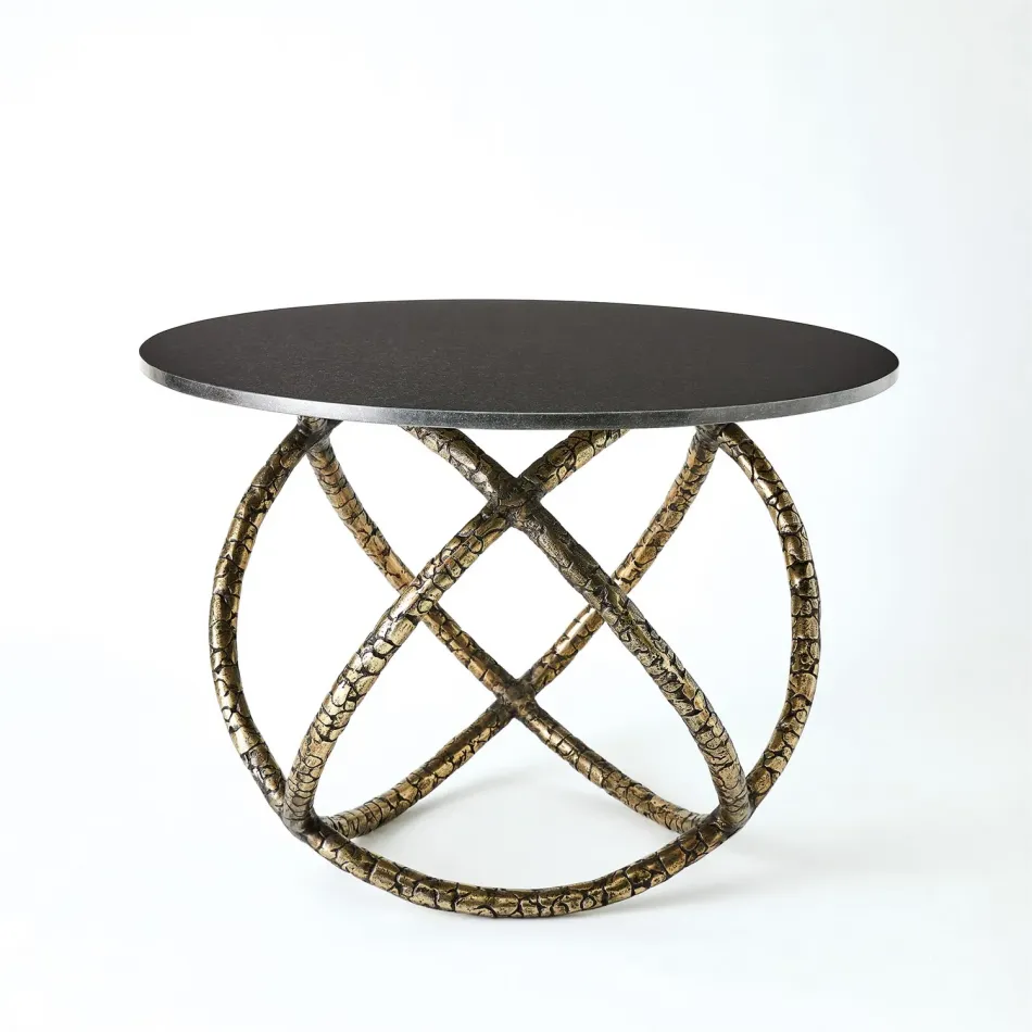 Astro Table Antique Brass w/Black Grani