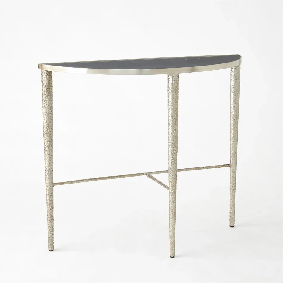 Hammered Console Antique Nickel w/Grey