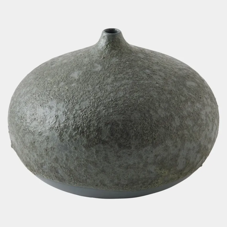 Mottled Bulb Crater Vase Large