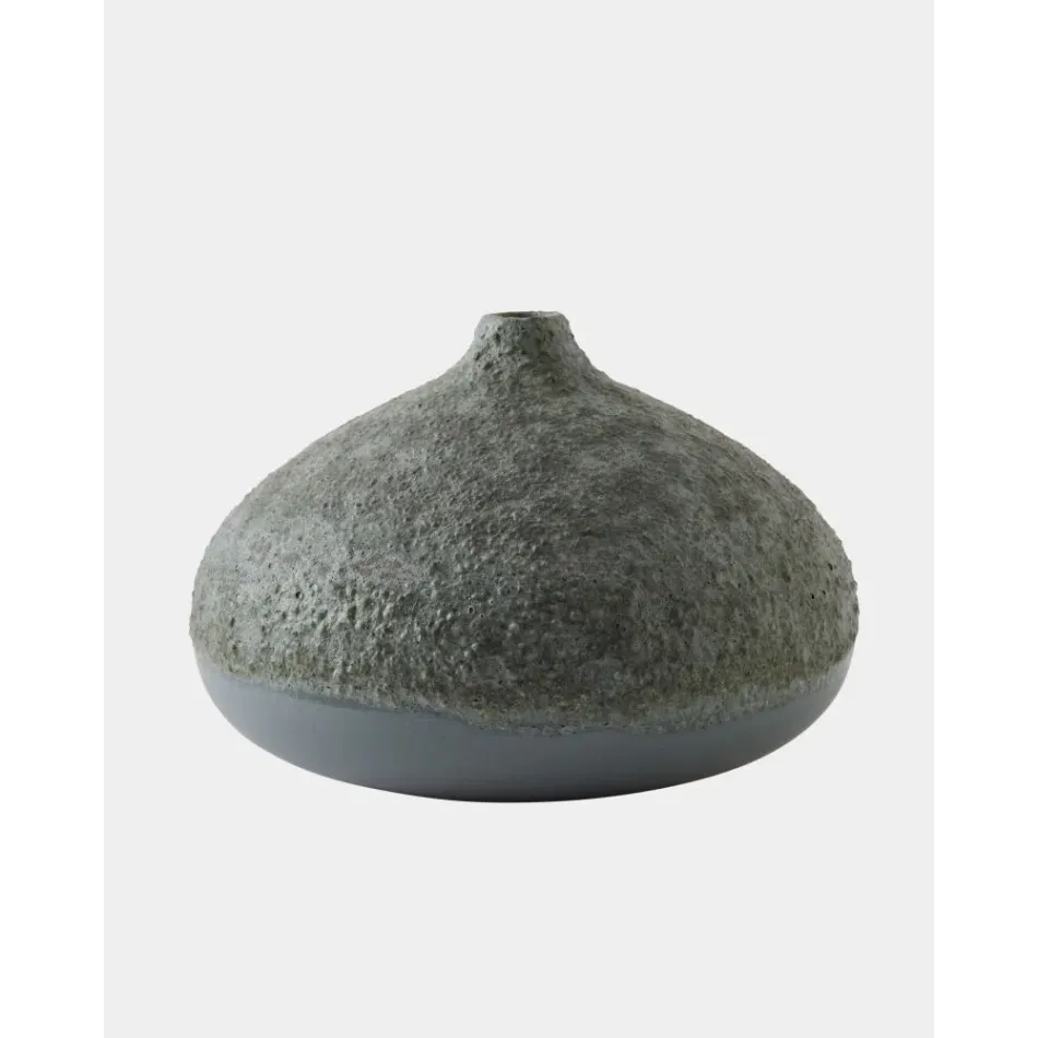 Mottled Bulb Crater Vase Small