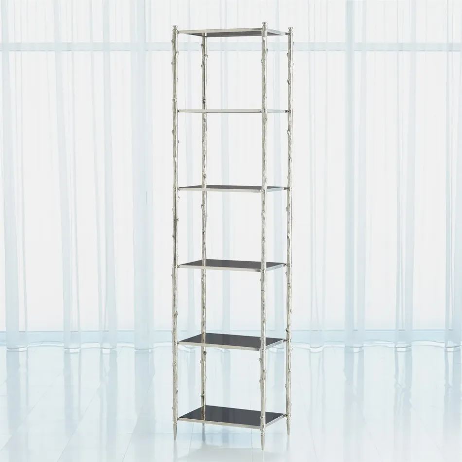 Arbor Etagere Nickel/Black Granite