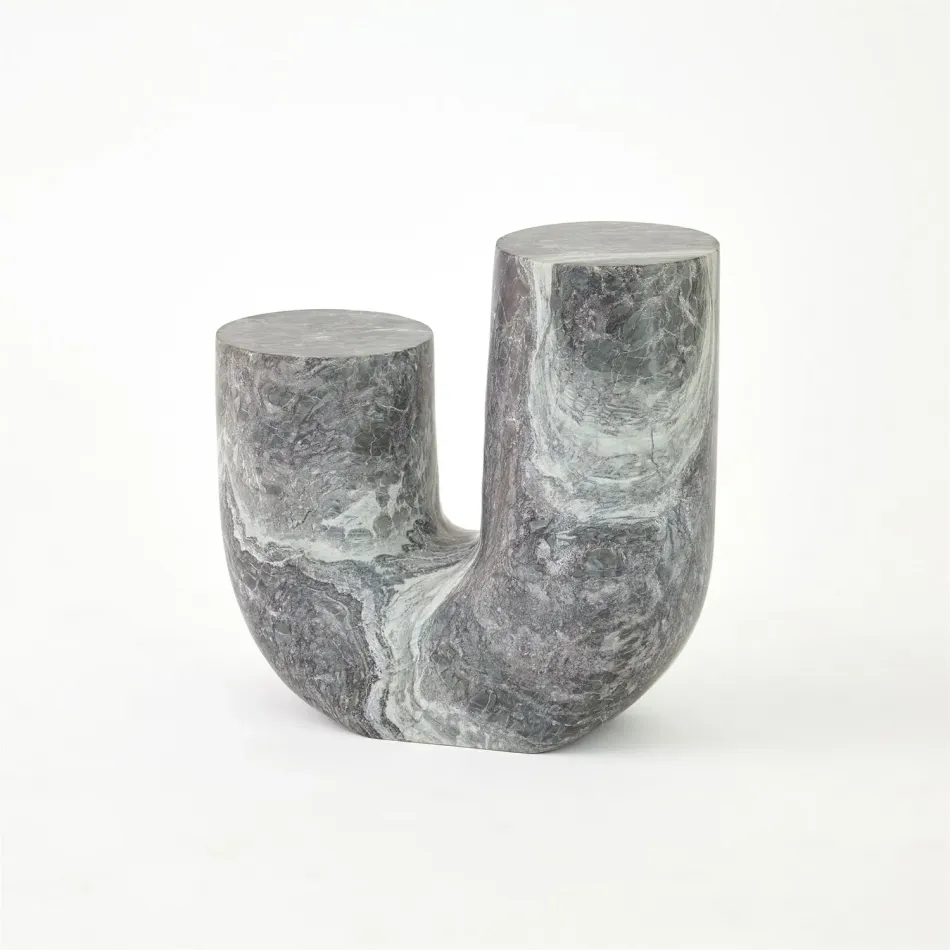 Marble Tube Table Black