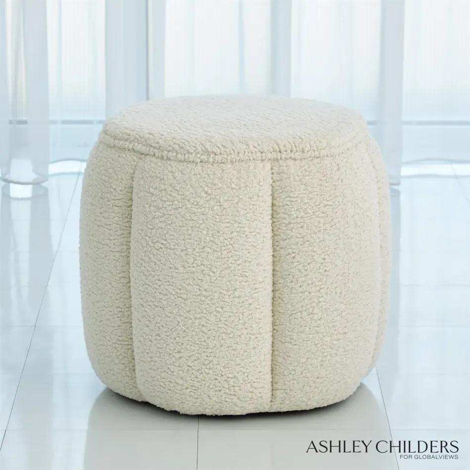 Tuffet Ottoman Sheepskin Natural