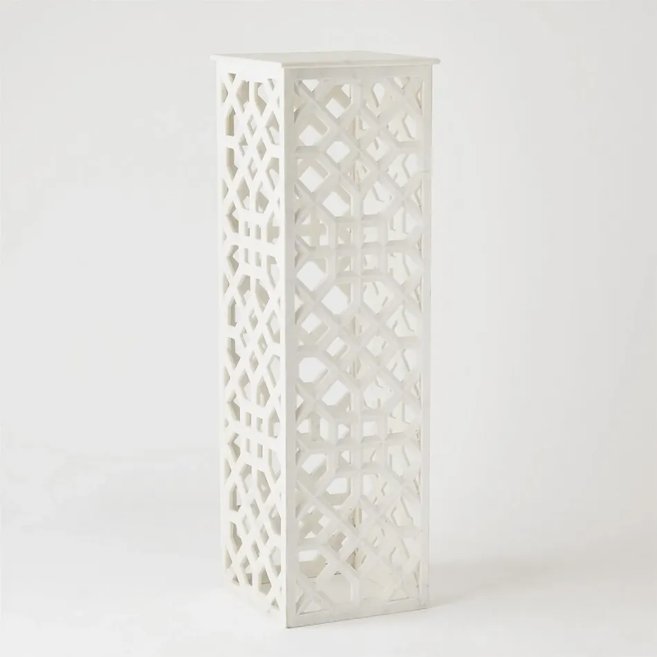 Marble Fret Pedestal