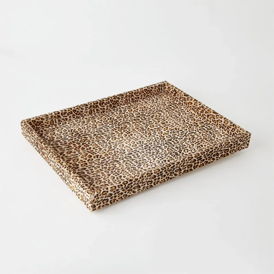 Cheetah Hair on Hide Tray