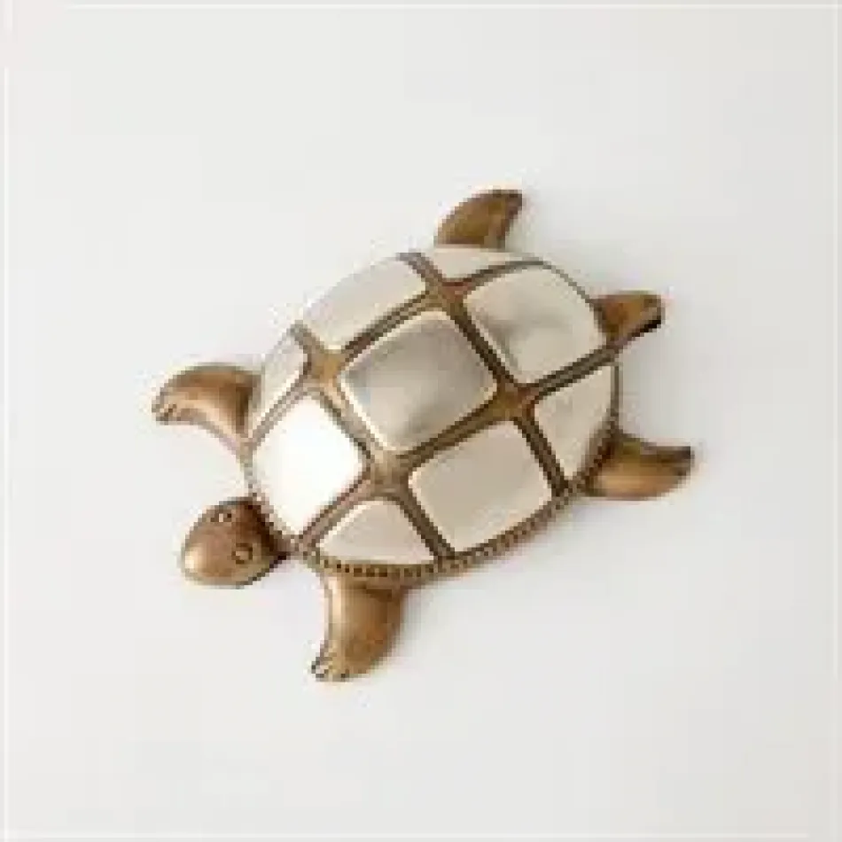 Talman Turtle Box Nickel/Antique Brass