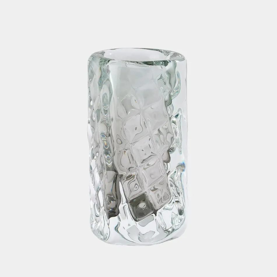 Maude Gray Quilted Vase Tall