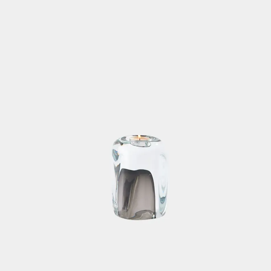Tower Gray Tea Light Holder/Vase Small