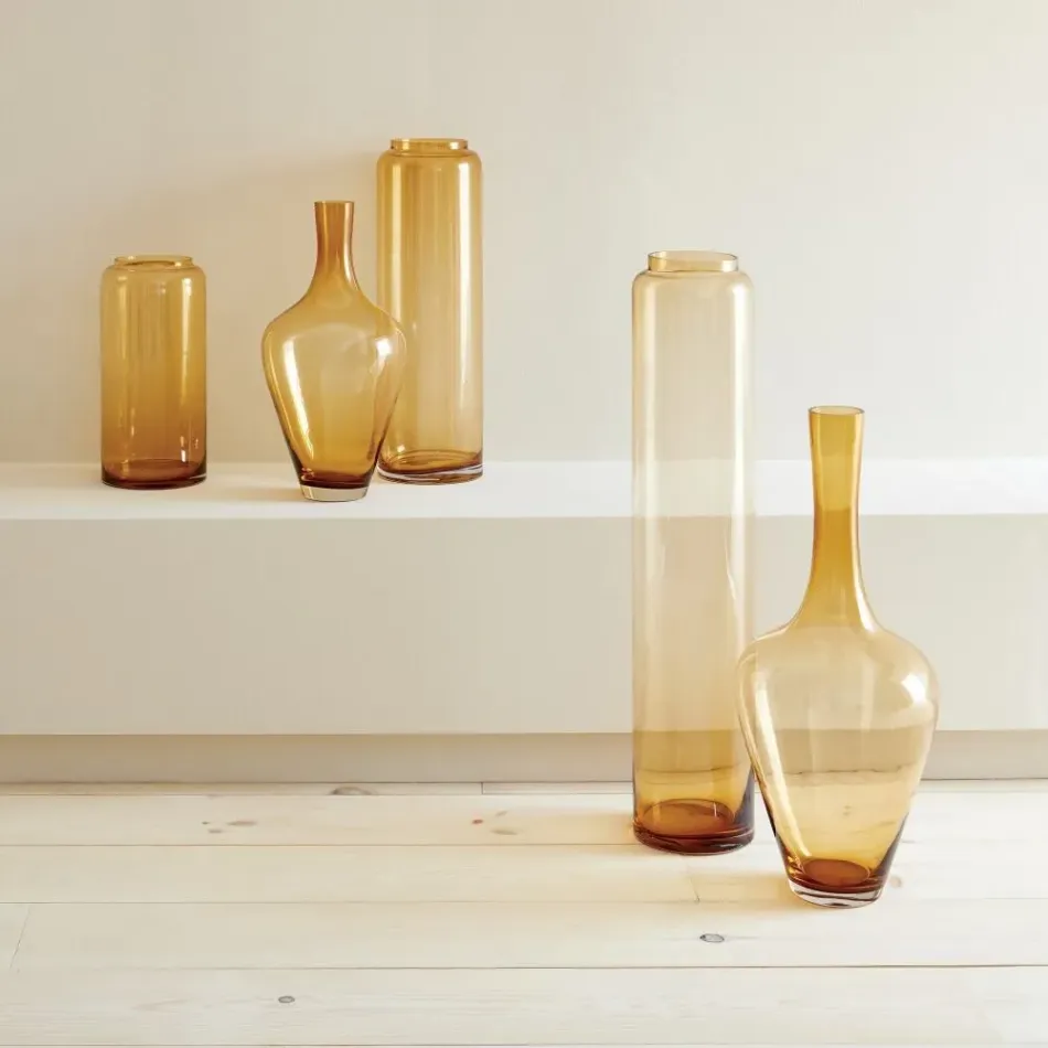Ambrosia Caramel Vase 20"H x 11"W x 11"D