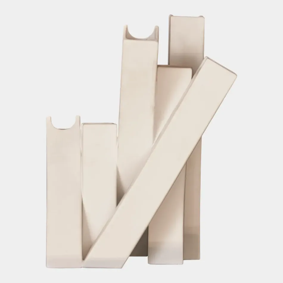 Collage Matte White Vase