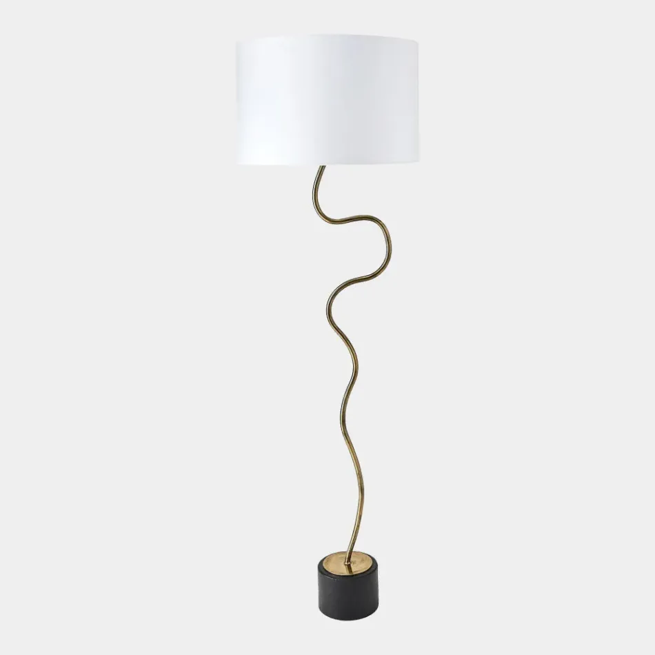 Loop Brass Floor Lamp