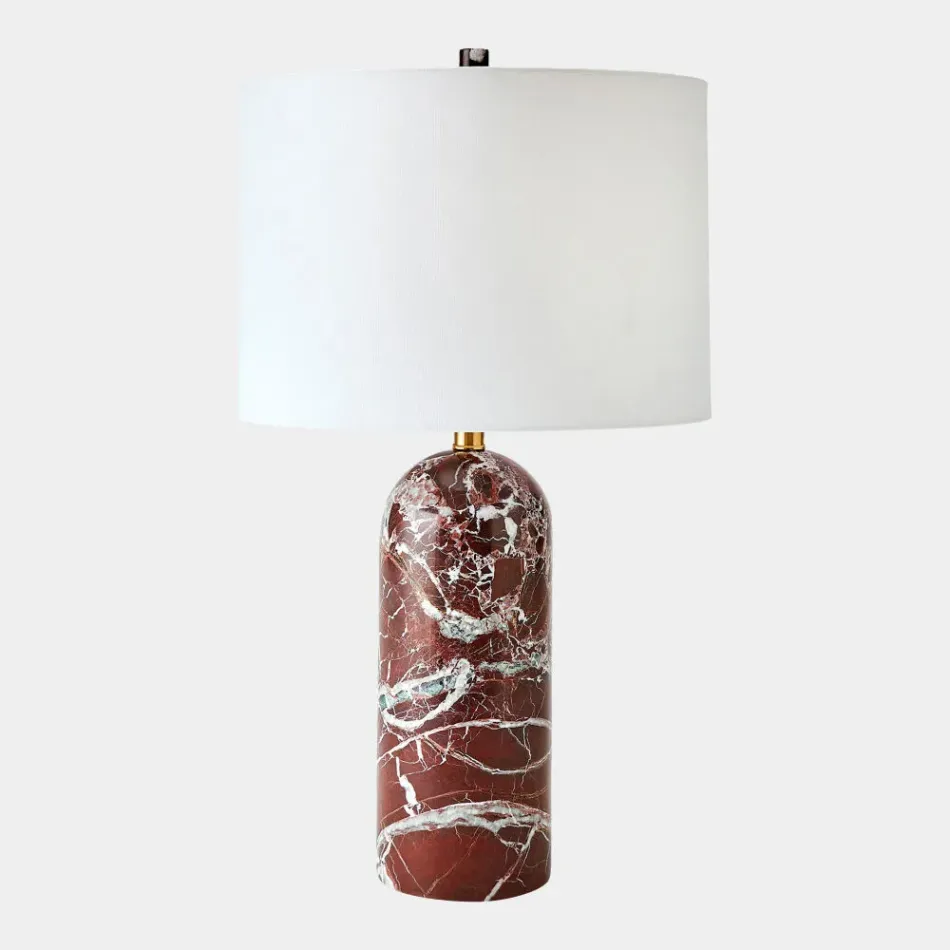 Callanish Maroon Marble Lamp