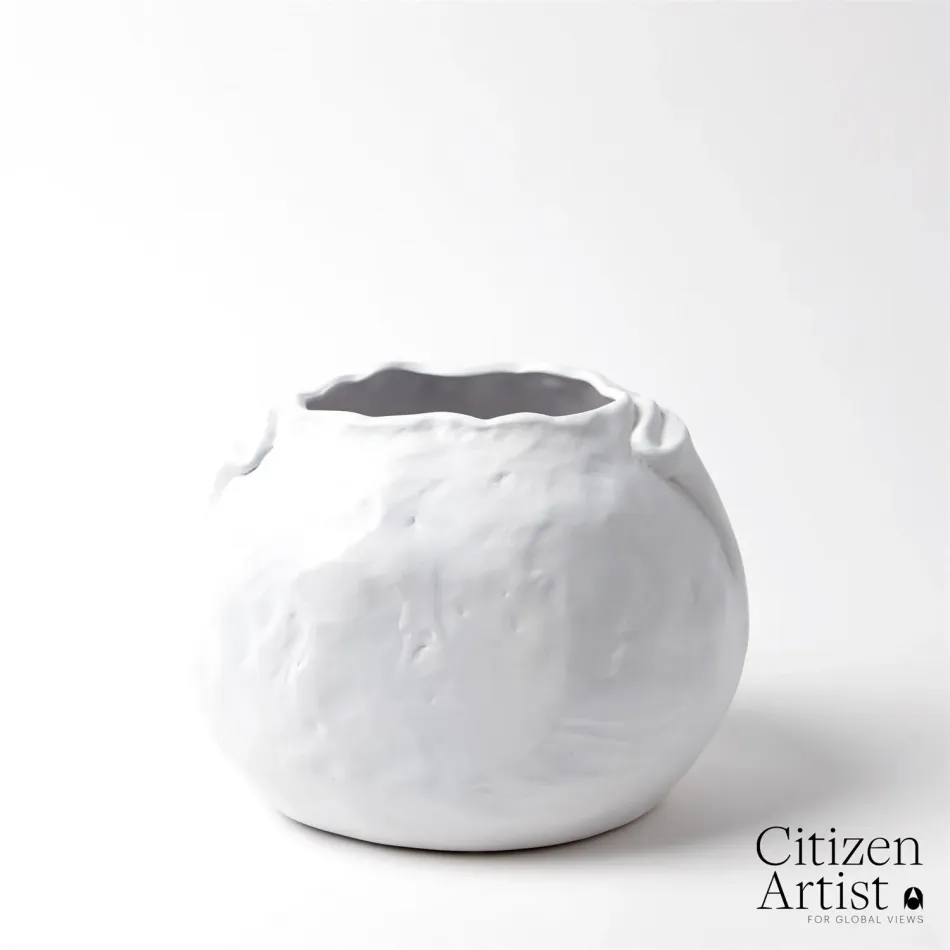 Petale Vase Matte White Medium
