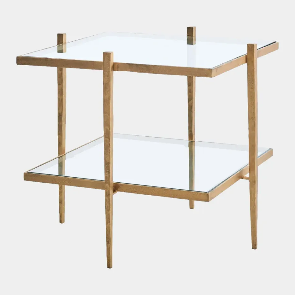 Laforge Antique Gold End Table