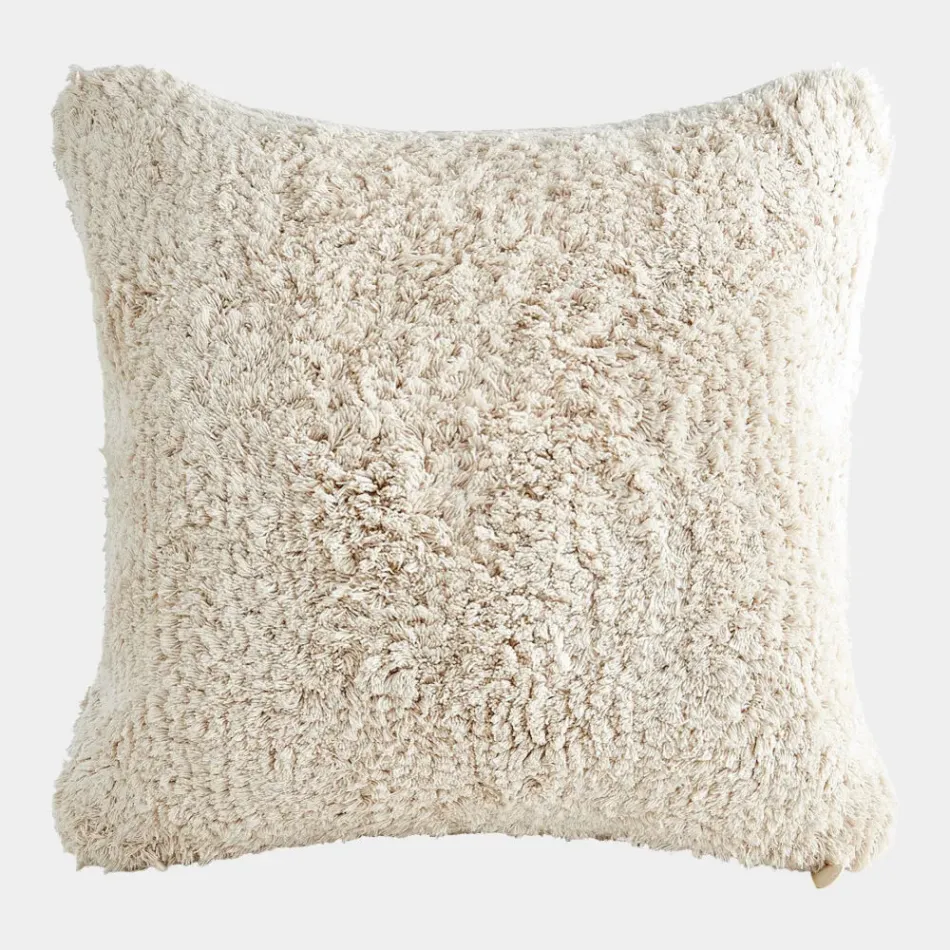 Knox Ivory Cotton Woven Pillow