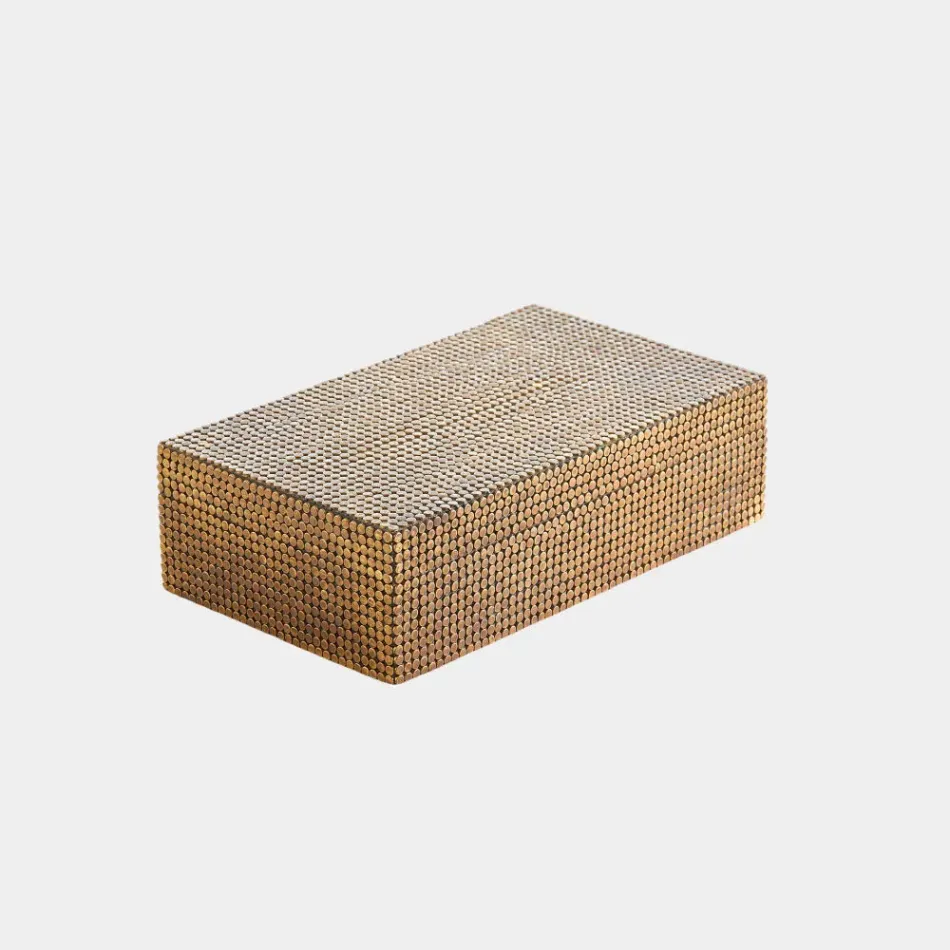 Lames Aged Brass Box Medium