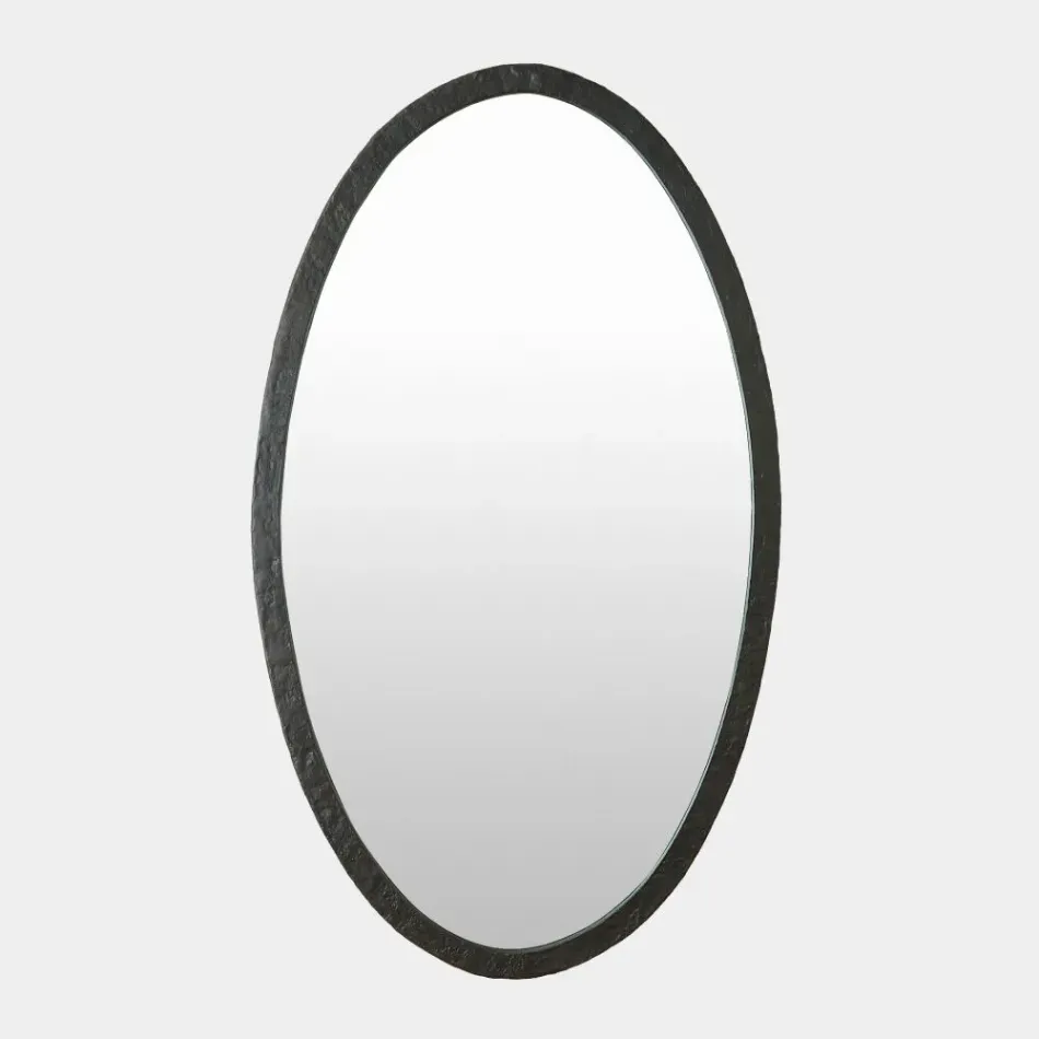 Tyrion Forged Iron Oval Mirror