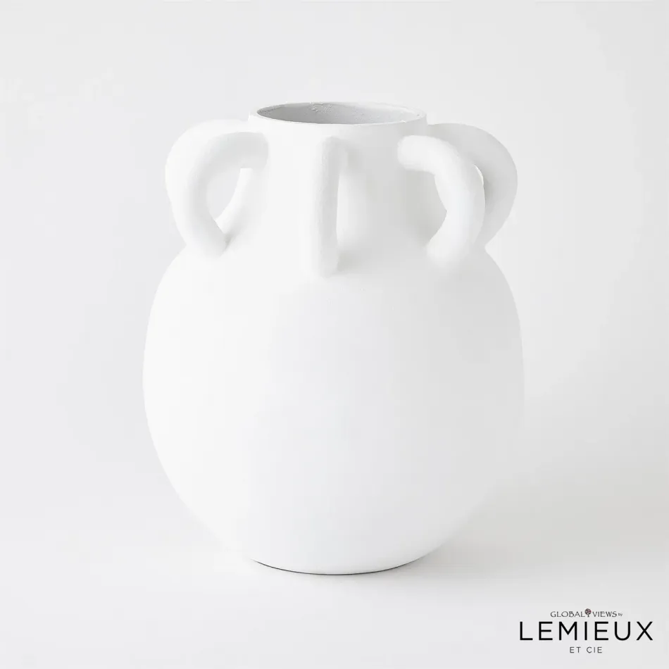 Amphora Loop Vase White Large