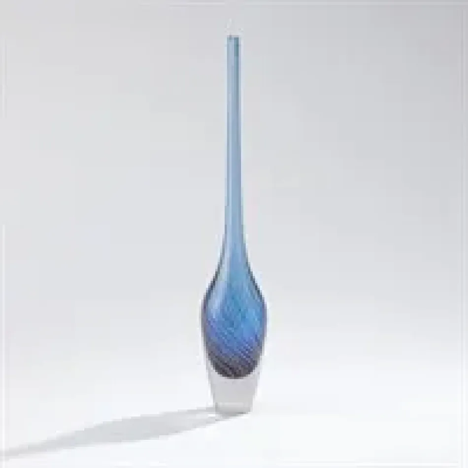 Flecked Spire Bottle - Blue - Large