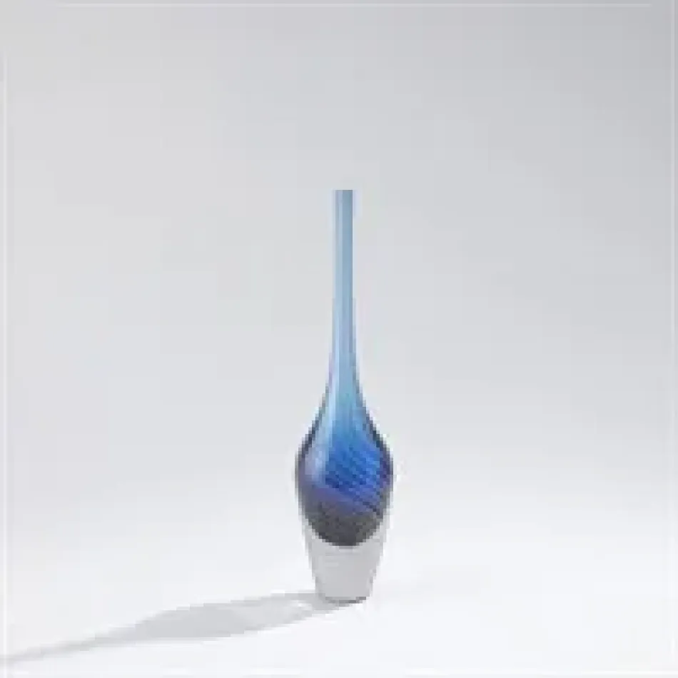 Flecked Spire Bottle - Blue - Medium