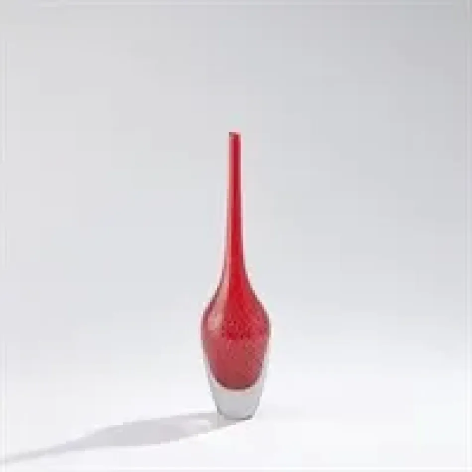 Flecked Spire Bottle - Red - Medium