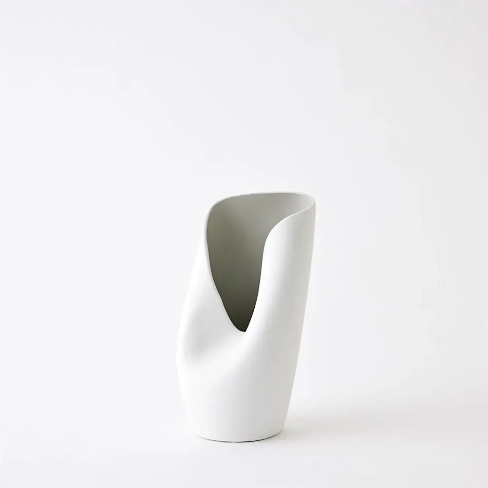 Avian Vase Cream/Grey Small